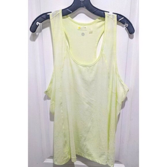 New nordstrom zella | swing it burnout tank in green finch - Picture 2 of 8